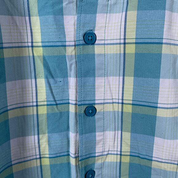 Columbia Mens Shirt Multi Plaid Omni-Shade Sun Protection Button Up Large - Picture 12 of 13